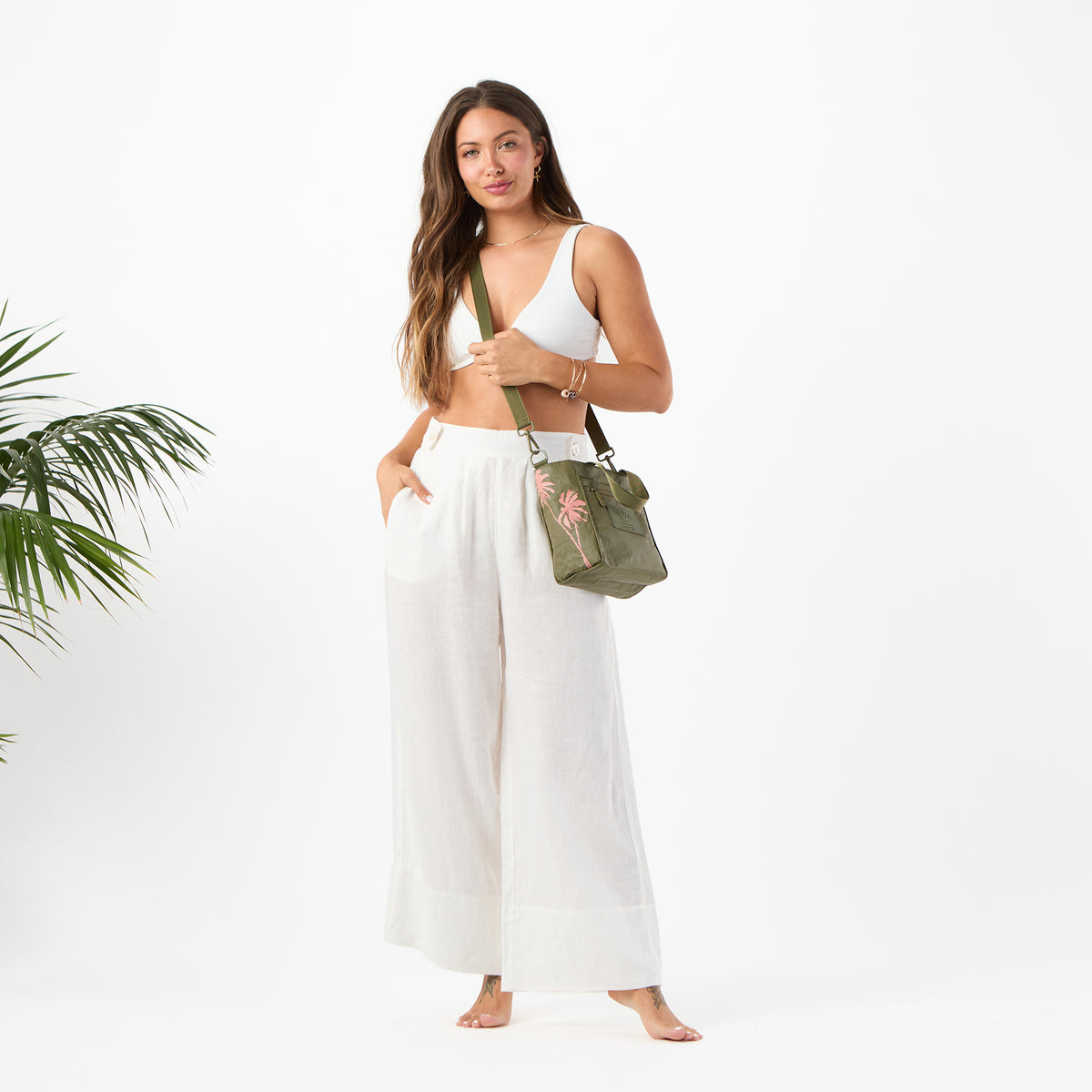 ALOHA COLLECTION CROSSBODY / PAUMALU / OLIVE