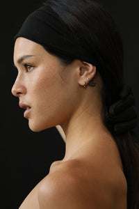 LOVE ME KNOT MILAN HOOPS - SILVER