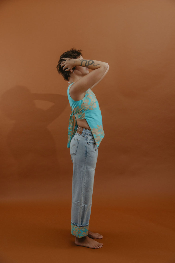 UNKO PANTS Waiahole Poi Country Store × WIO - BLUE
