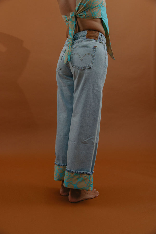 UNKO PANTS Waiahole Poi Country Store × WIO - BLUE