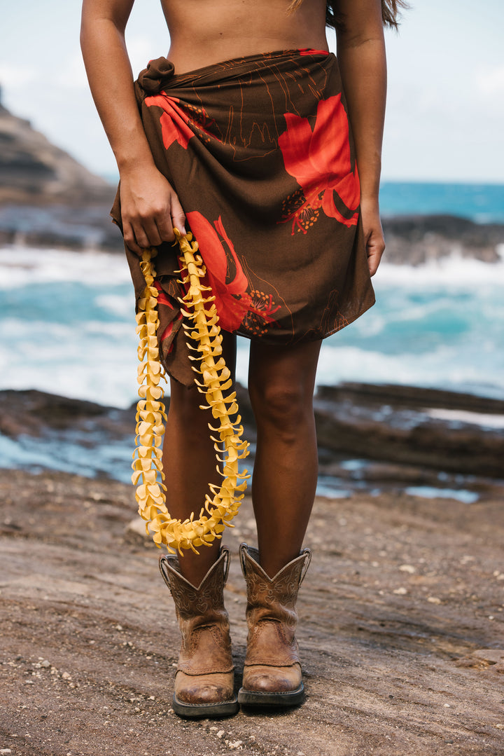 ALOHA DE MELE PAREO - KOKI'O 'ULA'ULA