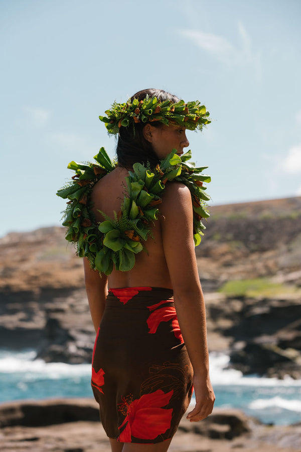 ALOHA DE MELE PAREO - KOKI'O 'ULA'ULA