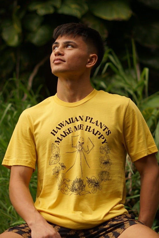 LAULIMA HAWAIIAN HAPPY FACE SPIDER TEE