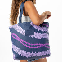ALOHA COLLECTION DAY TRIPPER / KAUA'I MOKIHANA 24 / VIOLET ON NAVY
