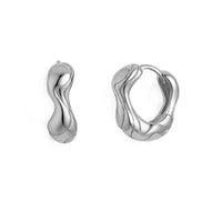 LOVE ME KNOT NOEMI HOOPS - SILVER