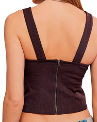 FREE PEOPLE INTIMATES DANI CORSET - DEEP FUDGE 4414