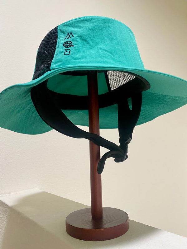 MAMA ON BOARD SURF HAT - TROPICAL TEAL