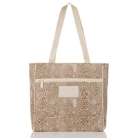 ALOHA COLLECTION GO-TO TOTE / PYTHON / COCOA SANDSTONE