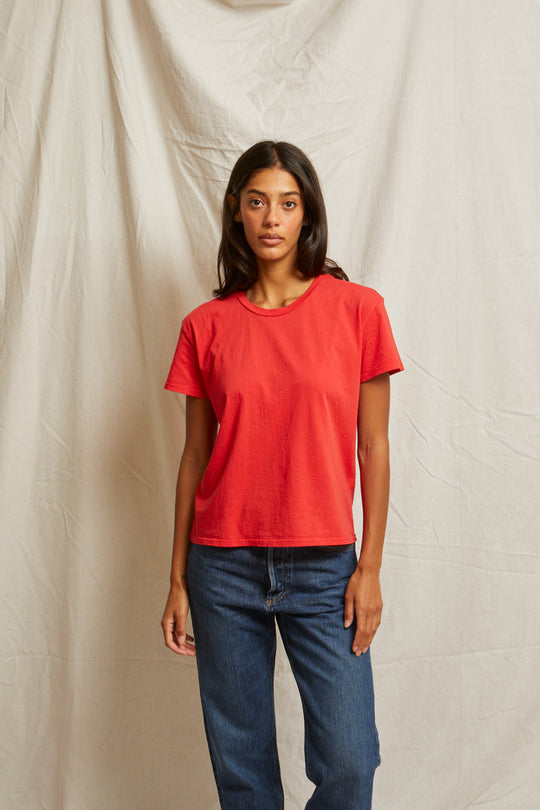 PERFECT WHITE TEE  HARLEY TEE - POPPY TEE T68