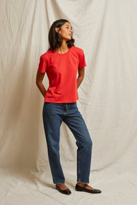 PERFECT WHITE TEE  HARLEY TEE - POPPY TEE T68