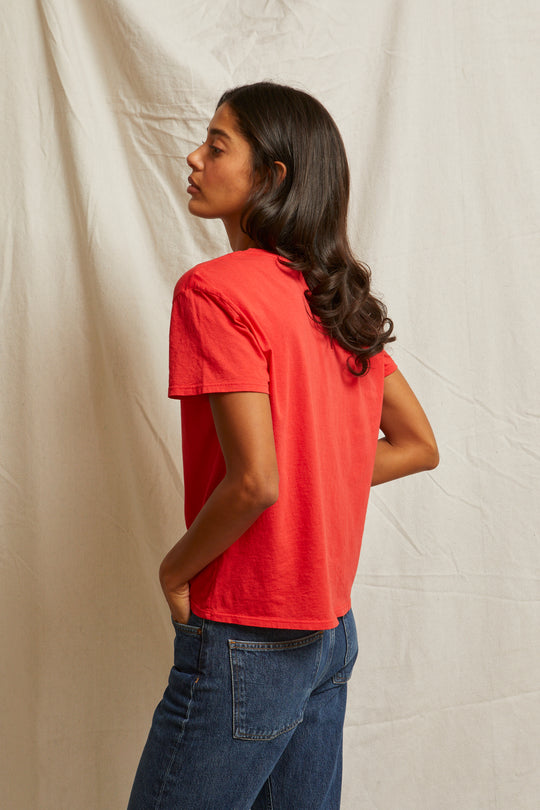 PERFECT WHITE TEE  HARLEY TEE - POPPY TEE T68