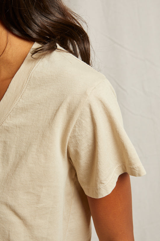 PERFECT WHTE TEE HENDRIX BASIC V - PUTTY T69
