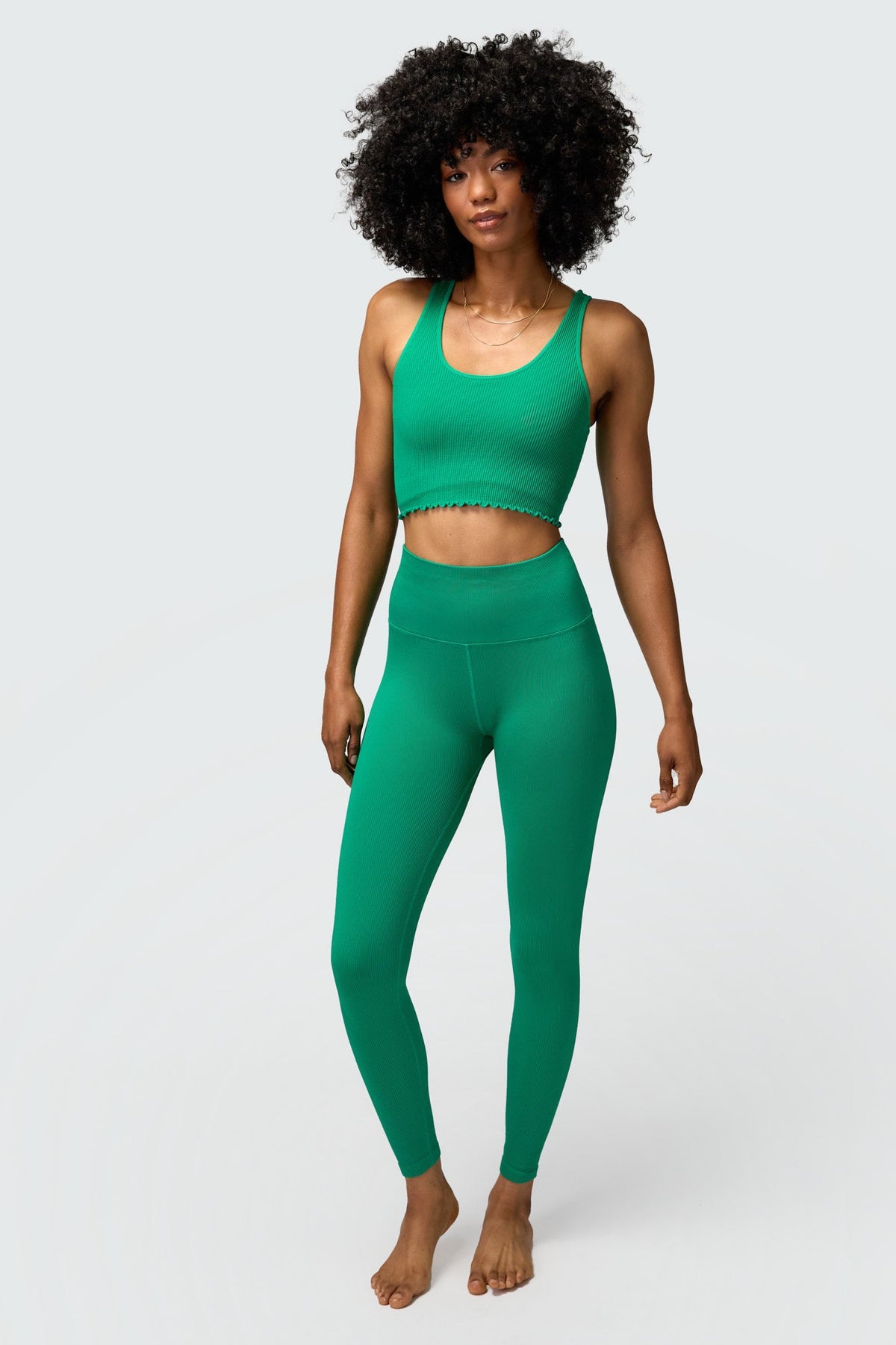 SPIRITUAL GANGSTER AMOR CROP TANK - JADE