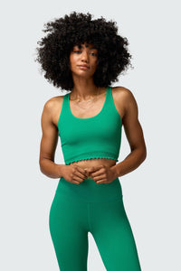 SPIRITUAL GANGSTER AMOR CROP TANK - JADE