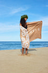 ALOHA DE MELE TOWEL - NAUPAKA KAHAKAI