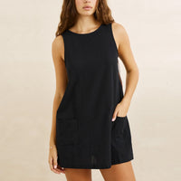 RHYTHM HANALEI MINI DRESS - BLACK