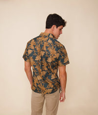 DAVID SHEPARD HAWAII GOLDEN HOUR HAPUU TREE FERN ALOHA SHIRT