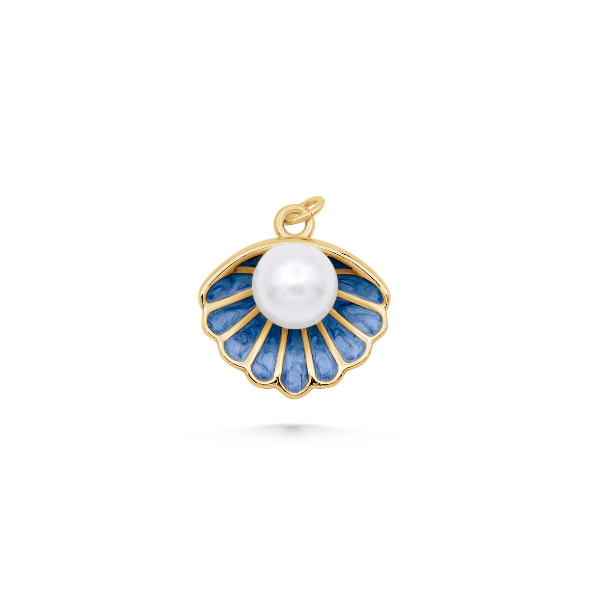 SUNDAY JEWELS BLUE CLAMSHELL PEARL CHARM