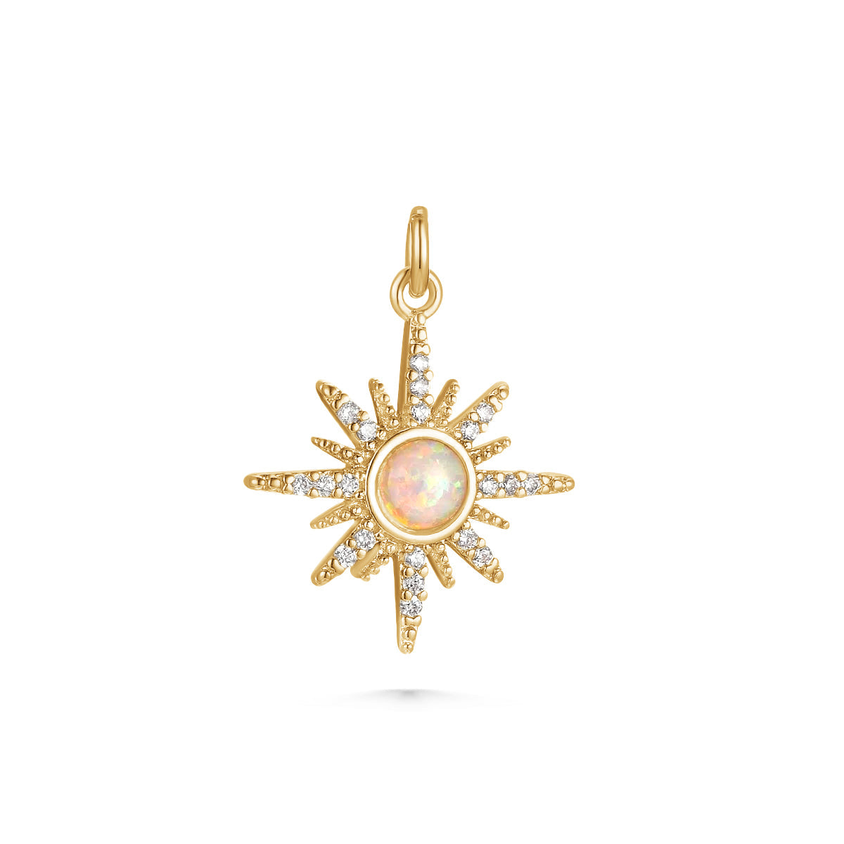 SUNDAY JEWELS OPAL STARBURST CHARM