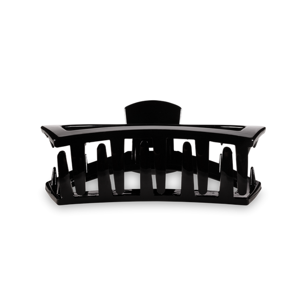 TELETIES OPEN MEDIUM HAIR CLIP - JET BLACK