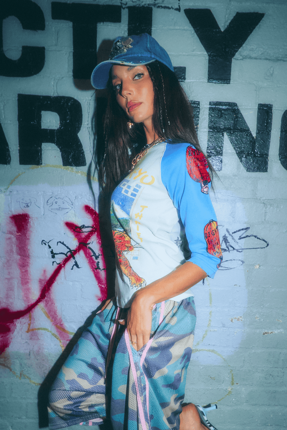 SABBI LUCKY 3/4 SLEEVE TOP