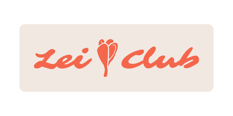 LEI CLUB MELIA BUD STICKER - RED ON WHITE