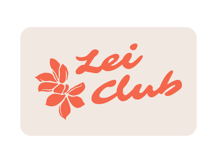 LEI CLUB MELIA OPEN PUA STICKER - RED ON WHITE