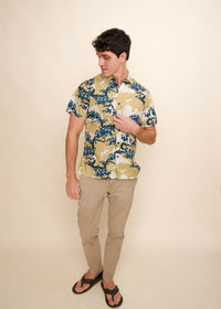 DAVID SHEPARD HAWAII MANU O KU ALOHA SHIRT - BLONDE