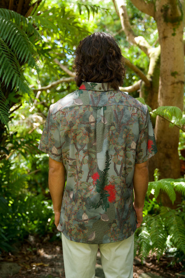 DAVID SHEPARD HAWAII VANISHING 'AKIKIKI ALOHA SHIRT