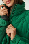 FREE PEOPLE MOVEMENT PIPPA PACKABLE PUFFER JACKET - VIRIDIAN 3648