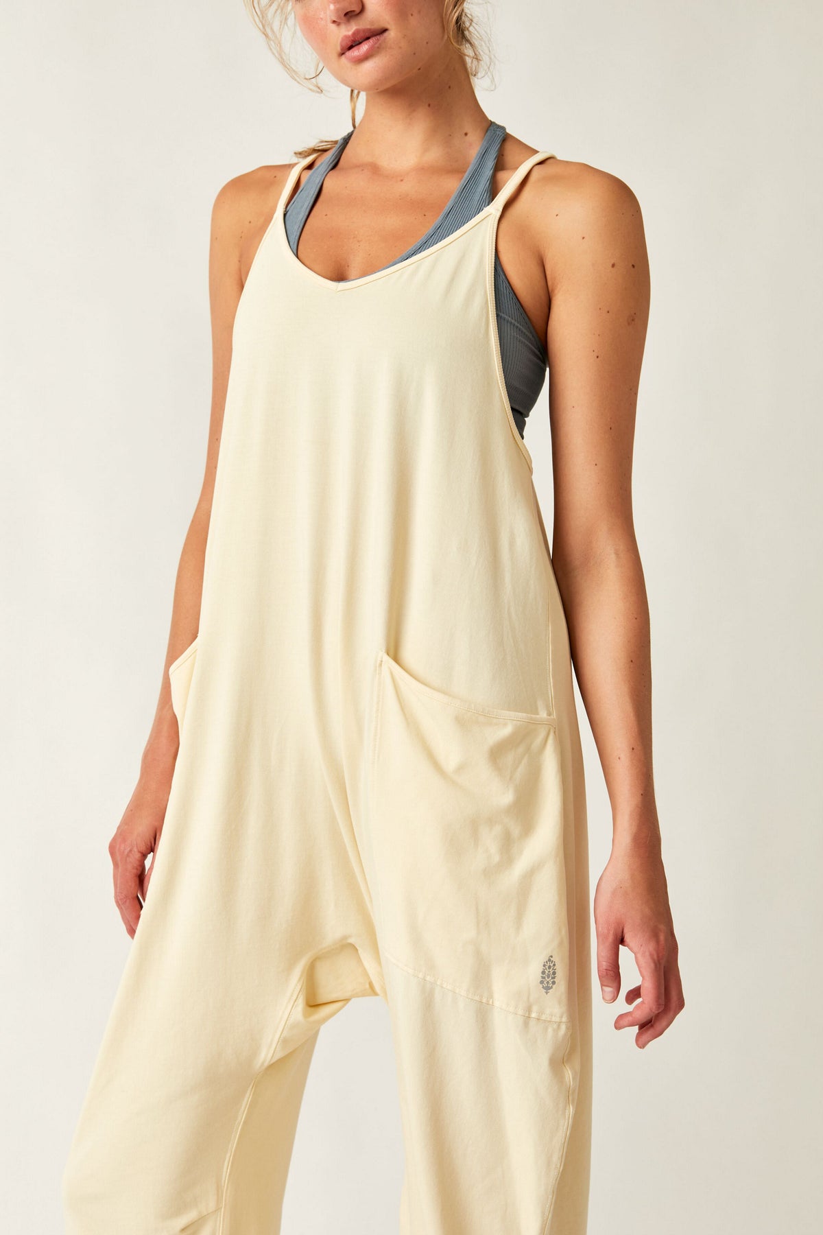 FREE PEOPLE MOVEMENT HOT SHOT ONESIE - BANANA 9677