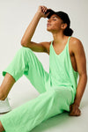 FREE PEOPLE MOVEMENT HOT SHOT ONESIE - LIME ZEST 9677