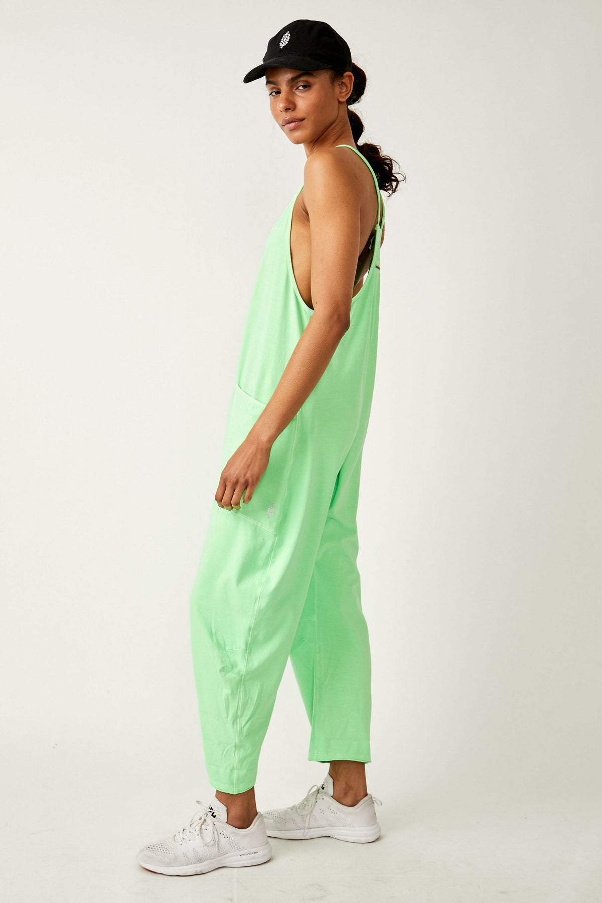 FREE PEOPLE MOVEMENT HOT SHOT ONESIE - LIME ZEST 9677