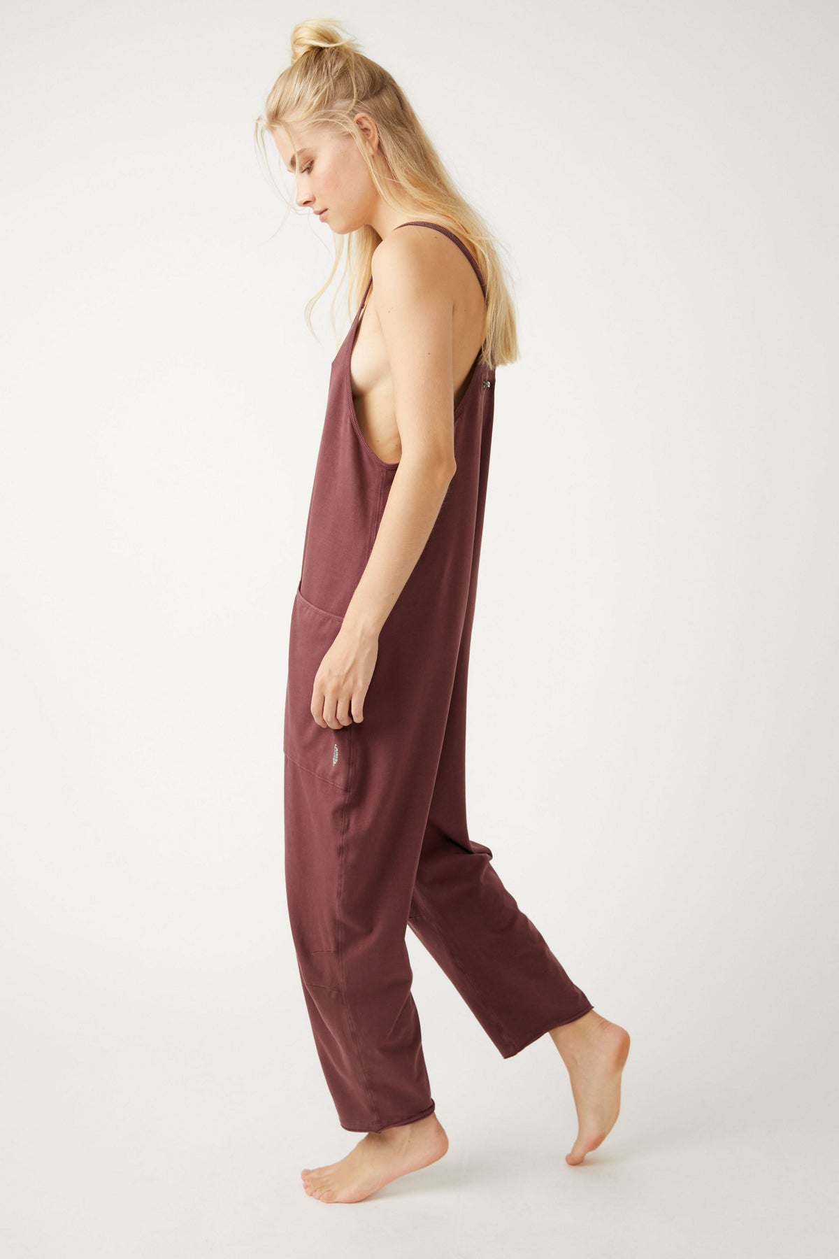 FREE PEOPLE MOVEMENT HOT SHOT ONESIE - POMEGRANATE 9677