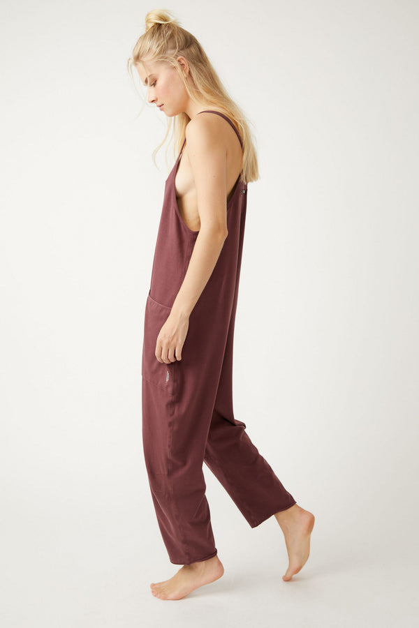 FREE PEOPLE MOVEMENT HOT SHOT ONESIE - POMEGRANATE 9677