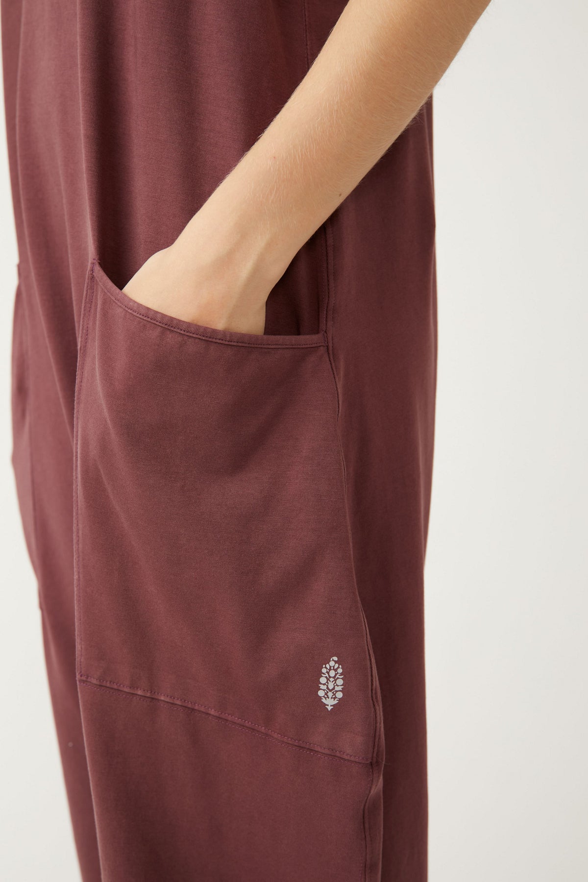 FREE PEOPLE MOVEMENT HOT SHOT ONESIE - POMEGRANATE 9677