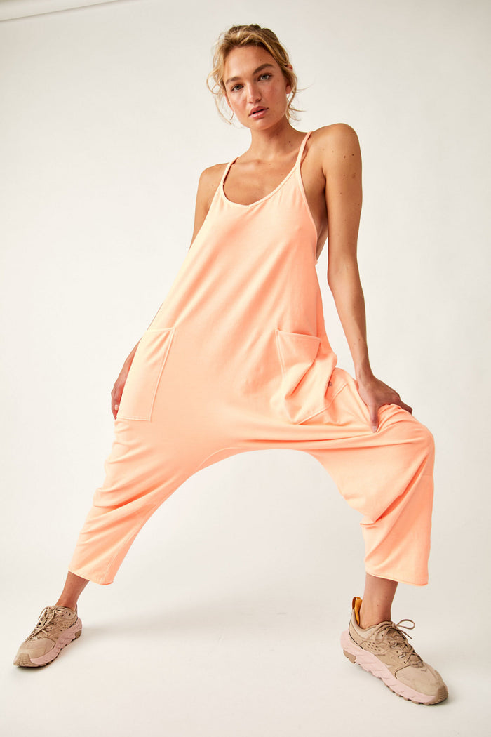 FREE PEOPLE MOVEMENT HOT SHOT ONESIE - MELON 9677