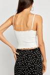 FREE PEOPLE EASY TO LOVE SMLS CAMI - IVORY 7814
