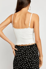 FREE PEOPLE EASY TO LOVE SMLS CAMI - IVORY 7814