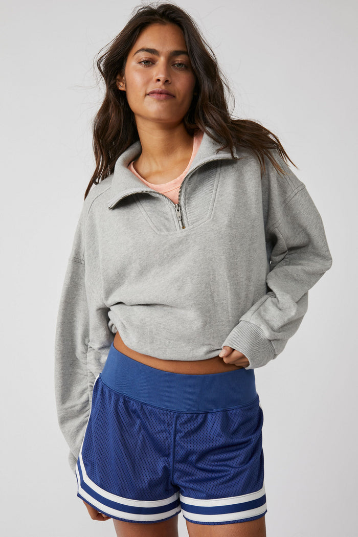 FREE PEOPLE MOVEMENT VALLEY GIRL SWEAT - HEATHER GREY 8480