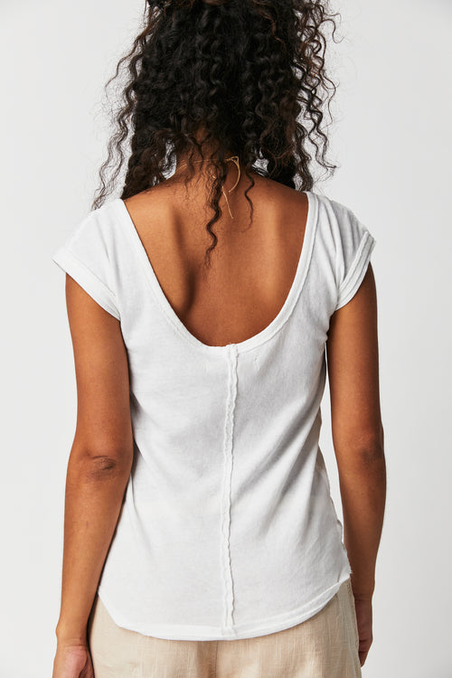 FREE PEOPLE BOUT TIME TEE - IVORY 2040