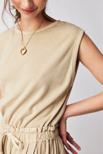 FREE PEOPLE MIXED MEDIA ONE-PIECE - SAND JAM