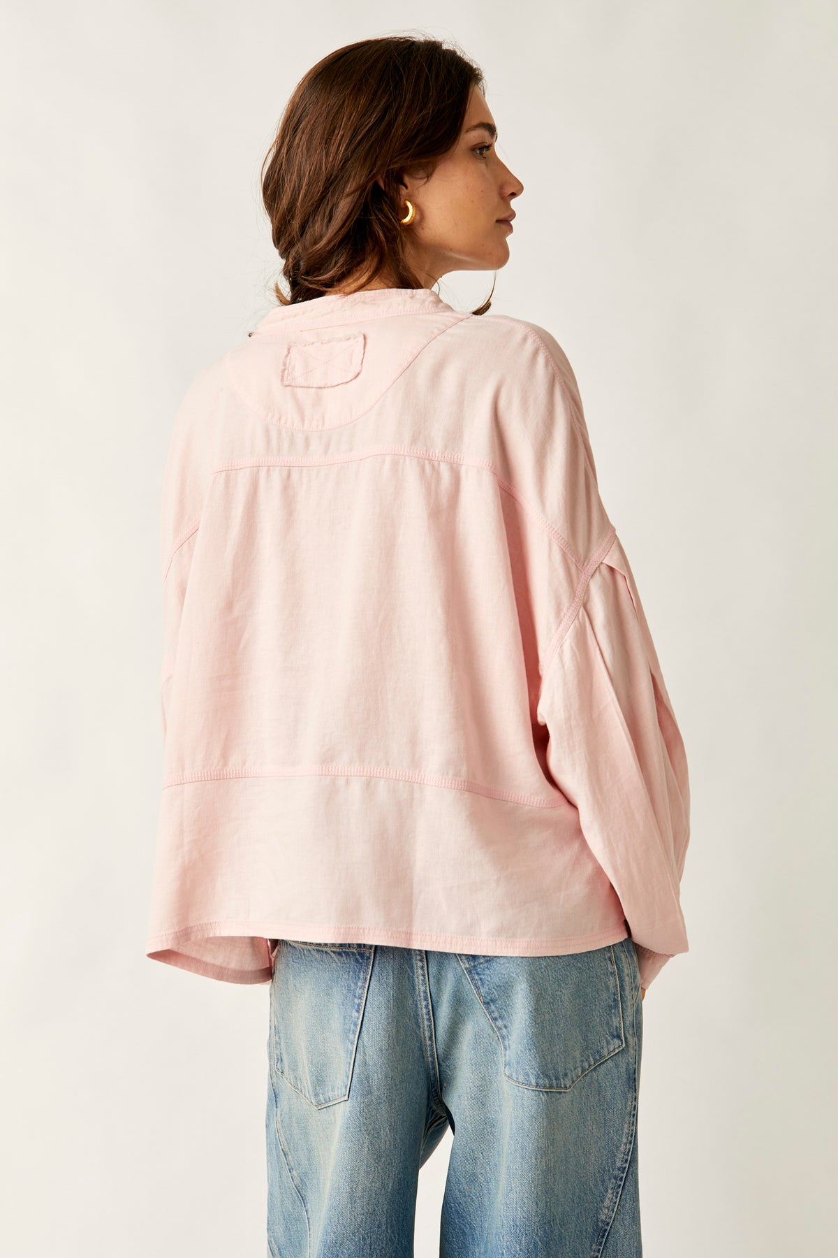 FREE PEOPLE JUDE LINEN - ROSEWATER 9250