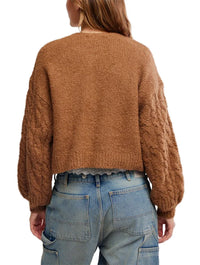 FREE PEOPLE INTIMATELY THISTLE CARDI - MACADAMIA 8211