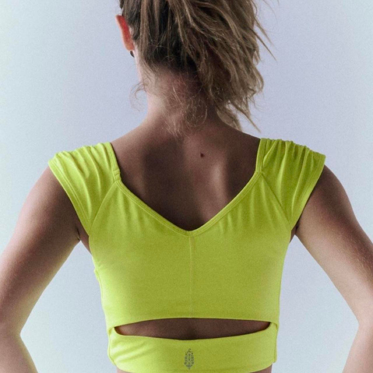 FREE PEOPLE FP MOVEMENT BREATHE DEEPER CAMI - HIGHLIGHTER 5794
