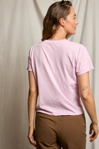 PERFECT WHITE TEE  HARLEY TEE - SUGAR PINK T68