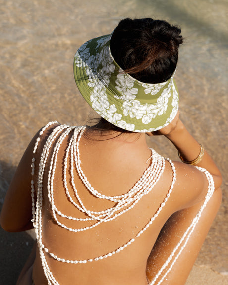 ALOHA DE MELE BUCKET HAT - SUMMER GREEN