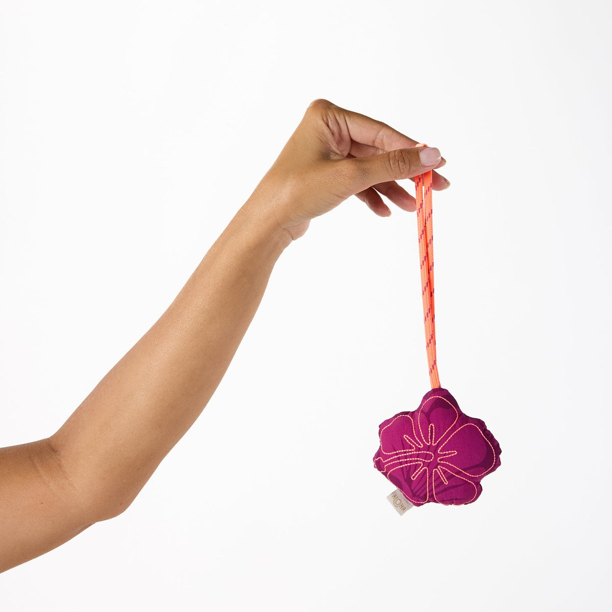 ALOHA COLLECTION PUFFY NYLON CHARM / HEIPUA / PLUM
