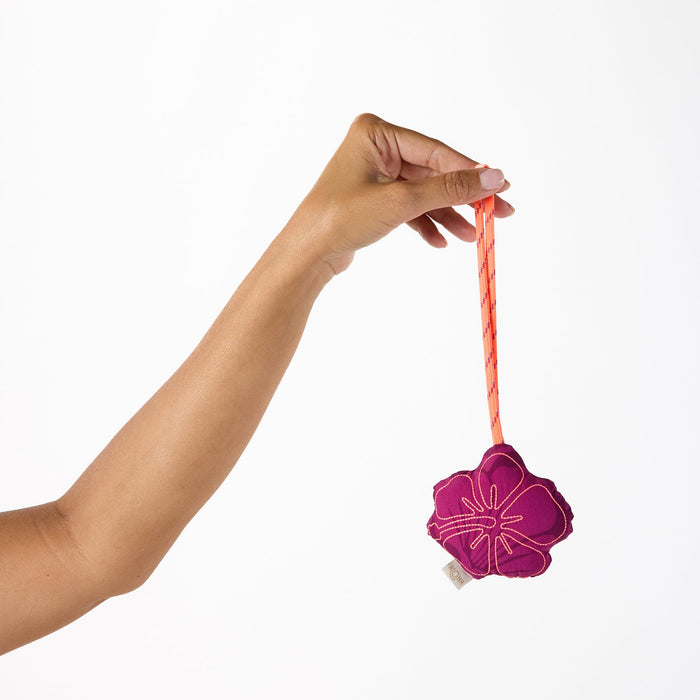 ALOHA COLLECTION PUFFY NYLON CHARM / HEIPUA / PLUM