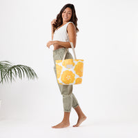 ALOHA COLLECTION REVERSIBLE TOTE / PUA ILIMA / GOLDEN